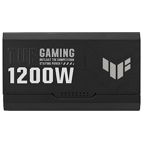 ASUS TUF Gaming 1200W Gold - Fuente de Alimentación (Compatible con ATX 3.1, Certificado 80+ Gold, Componentes de Grado Militar, Doble Rodamiento, Ventilador Axial-Tech, Revestimiento de PCB)
