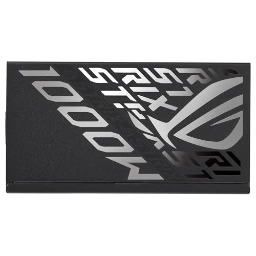 ASUS ROG Strix 1000W Platinum - Fuente de alimentación Totalmente Modular, 80 Plus Platinum, ATX 3.1, Cybenetics Lambda A+, GAN MOSFET, GPU-First Intelligent Voltage Stabilizer, 10 años de Cobertura