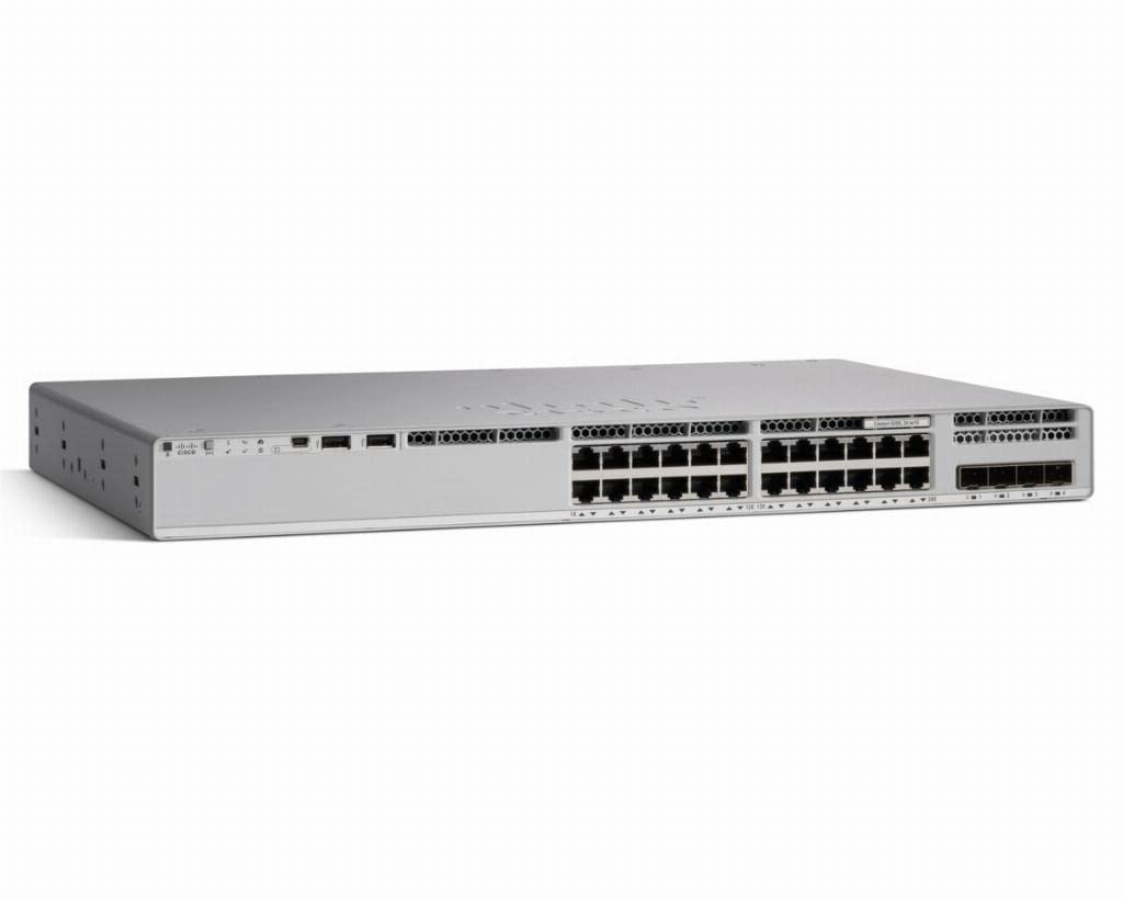 CISCO Catalyst 9200 - Network Advantage - Switch - L3 - Smart - 24 X 10/100/1000 (PoE+) + 4 X 10 GIGABIT SFP+ - Rack-MOUNTABLE - PoE+