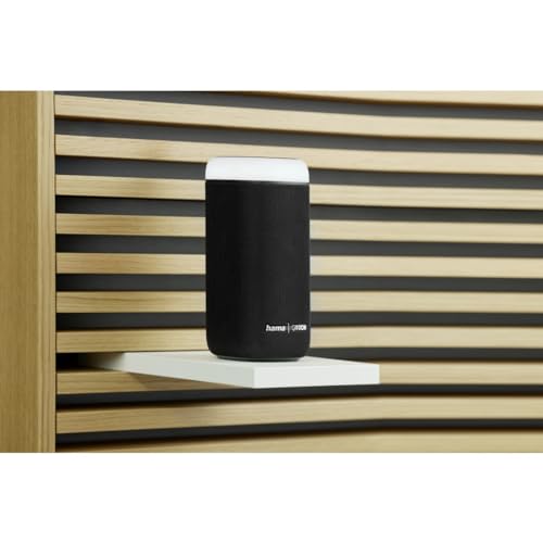 Hama Altavoz Bluetooth 30W, Resistente al Agua IPX4, Efectos de luz LED, 12 Horas de duración de la batería, Caja de música Bluetooth, Negro