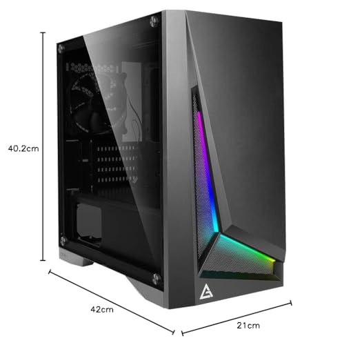 Antec DP301M Micro-Tower Negro - Caja de Ordenador (Micro-Tower, PC, De plástico, SPCC, Negro, Micro ATX,Mini-ITX, Juego)