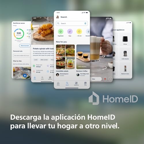 Philips Airfryer Dual Basket Serie 3000, 9L, Freidora de aire con 2 cestas, Kit Desayuno, Tecnología Rapid Air, 99% menos de grasa, ahorro de energía, ideal para familias, App HomeID (NA350/03)