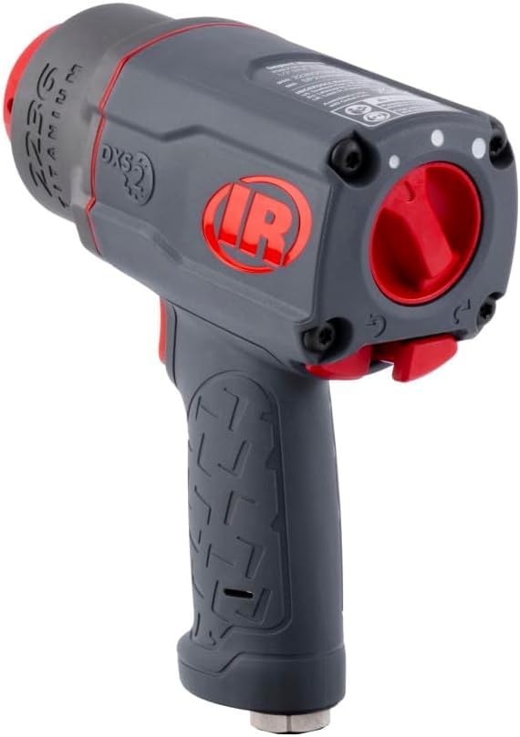 Ingersoll-Rand 2236QTIMAX DXS2 1/2" Llave de Impacto de Aire, Silenciosa, 1500 ft-lb, Caja de Martillo de Titanio, Retenedor de Anillo de Fricción