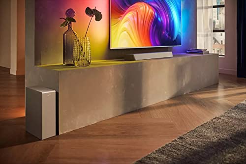 Philips TAB8507/10 Soundbar 3.1 Subwoofer Inalámbrico, Dolby Atmos, Sonido Cinematográfico, HDMI eARC, 600W