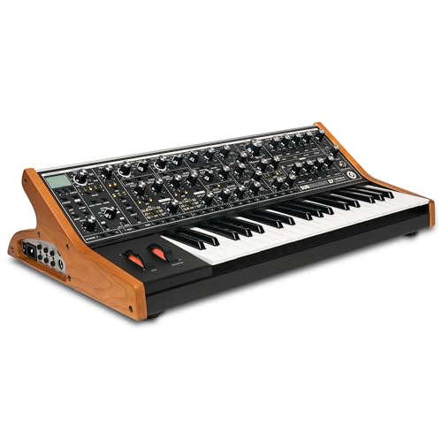 MOOG Subsequent 37 - Sintetizador analógico parafónico y teclado MIDI con 37 teclas semicontrapesadas, ampli de auriculares, 256 presets y editor de software