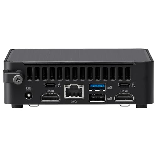 ASUS NUC 14 Pro - Ordenador de sobremesa (Intel Core Ultra 5 135H con vPro, Intel ARC Graphics, 16GB RAM DDR5, 512GB SSD, Windows 11 Pro), Slim, sin Cable, MTL-H 28W vPro (U5 135H)