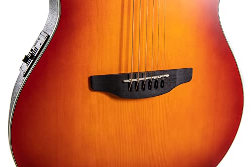 Applause Elite AE48-1l Guitarra electroacústica Honeyburst satén Super Shallow Cutaway