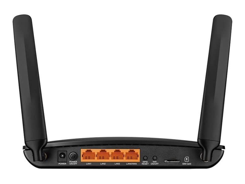 TP-Link Archer MR400 - Router 4G LTE WiFi (Cat 4), AC1200 Doble Banda, MicroSim, Antenas Desmontables, Puertos Ethernet WAN/LAN, fácil configuración, Compatible con Todos los operadore