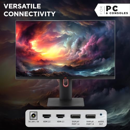 Konix Pantalla Gaming Stormfury 4K 27" PC, PS4, PS5, Switch, Xbox - Ultra HD 2160 px - 160 Hz - 1 ms - FreeSync - 2 x HDMI 2.1 - DisplayPort - Panel IPS
