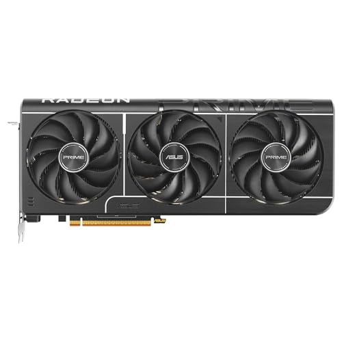 ASUS Prime Radeon RX 9070 XT OC Edition, Tarjeta gráfica (PCIe 5.0, HDMI/DP 2.1, diseño de 2,5 Ranuras, Ventiladores axial-Tech, rodamientos de Ventilador de Doble Bola, BIOS Doble, GPU Guard)