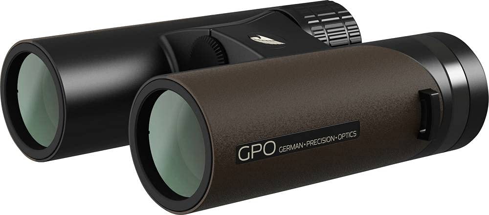 GPO German Precision Optics B303 4260527410355 - Prismáticos (8 x 32 mm), Color marrón y Negro