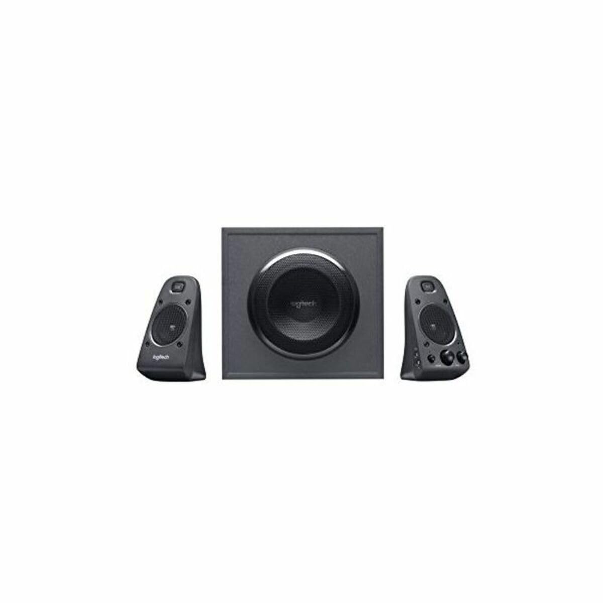 Logitech Z625 Sistema de Altavoces 2.1 Subwoofer, THX, 400W de Pico, Graves Profundos, Entrada Óptica 3.5 mm/RCA, Enchufe EU, PC/PS4/Xbox/Reproductor/DVD Player/TV/Smartphone/Tablet, Negro