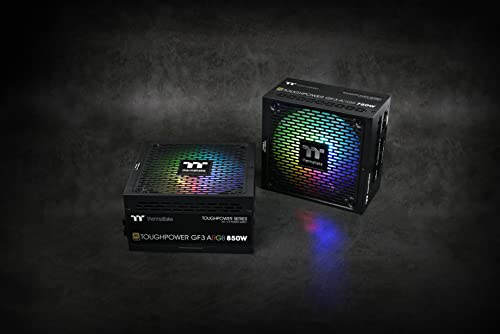 Thermaltake Toughpower GF 3 ARGB 850W | PC ATX 3.0 Power Supply | PCIe Gen 5.0 | 80-Plus-Gold | Fully Modular | Quiet 140 Fan | EU Certified | Black