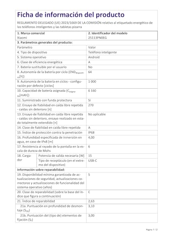 XIAOMI 17, Smartphone 12+256 GB, Lente óptica Leica Summilux, batería de 6330 mAh (Tipo), HyperAI, Negro, garantía del Fabricante 2 años + 1 año Extra, Cargador no Incluido