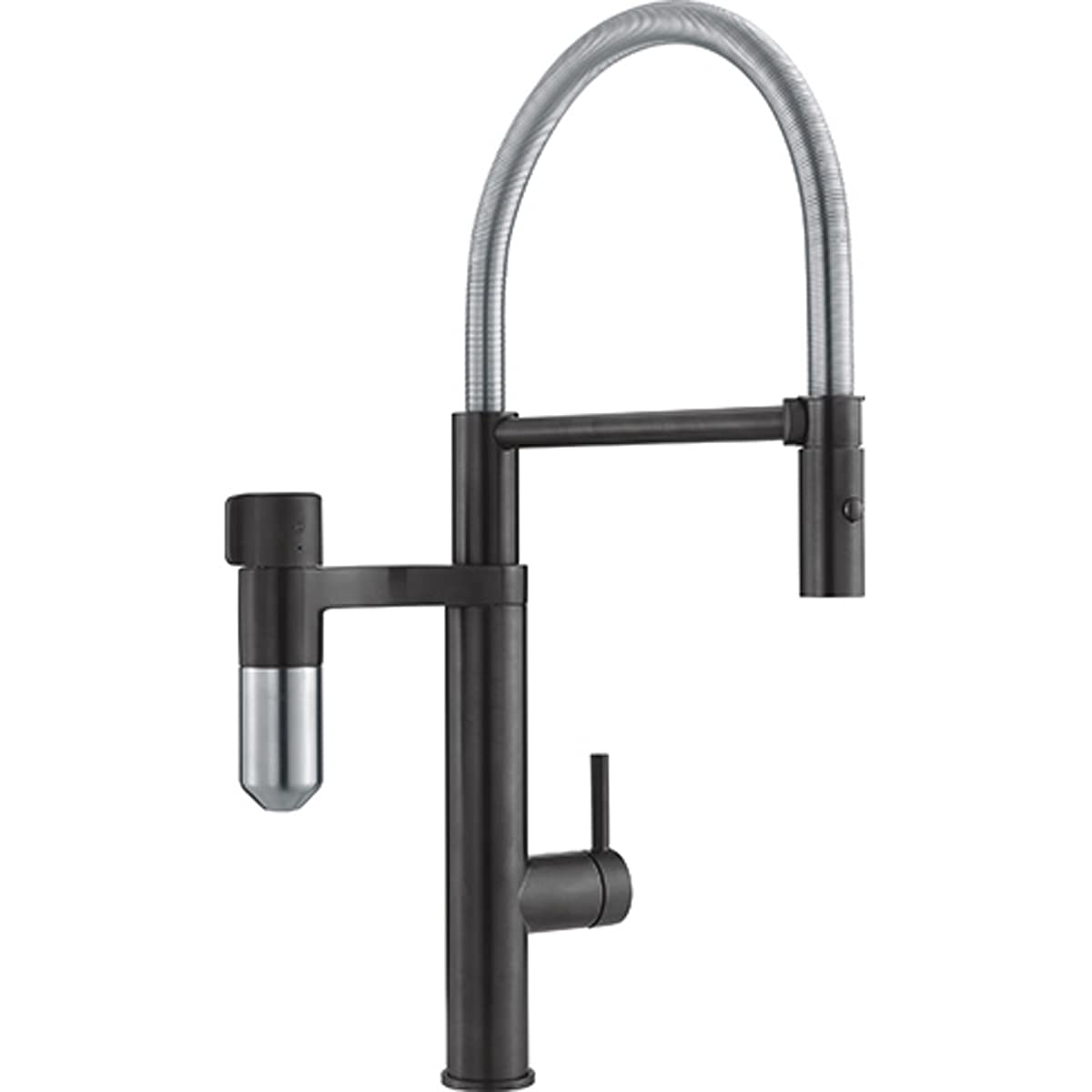 FRANKE 112.0489.809 Grifo del Fregadero de la Cocina, Black Steel/Optical Steel