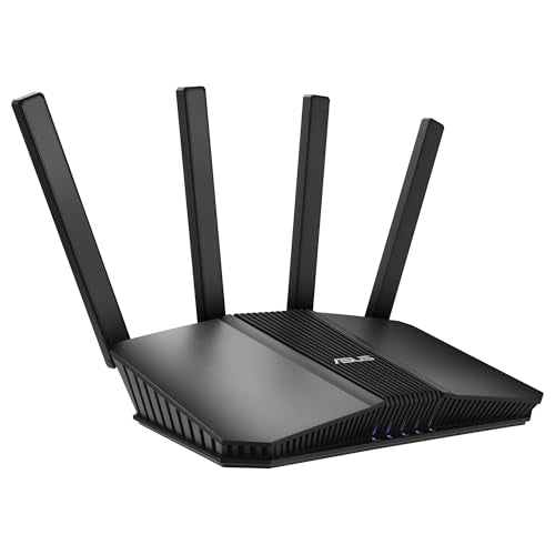 ASUS RT-BE58U - Router Extensible WiFi 7 AiMesh, 4K-QAM, MLO, WAN/LAN 2,5G con detección por IA, Cuatro Puertos 1G, Seguridad de Red Comercial, Control Parental, IoT, Red Infantil, VPN