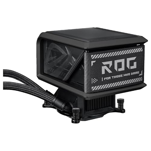 Asus ROG Ryuo IV SLC 360 ARGB - Sistema de refrigeración líquida todo en uno para CPU; tubos más cortos; pantalla AMOLED curva de 6,67 pulgadas que admite vídeo o información personalizada del sistema