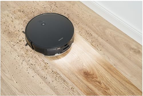SENCOR Robot Aspirador y fregasuelos SRV 6450BK - Ultra Potente 3000Pa, Limpieza Húmeda/Seca, Navegación Giroscópica, Silencioso, Control Intuitivo a través de la Aplicación, Larga Autonomía