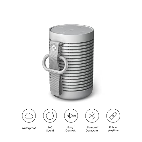 Bang & Olufsen Beosound Explore Altavoz de 360 Grados Bluetooth Portátil Inalámbrico de Alta Gama para Uso en Exteriores, Casa y Viaje, IP67 Resistente al Agua y Polvo, Hasta 27 horas Grey Mist