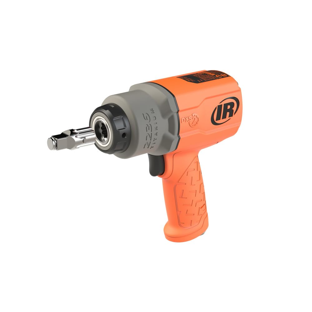 Ingersoll-Rand 2236QTIMAX-O DXS2 Llave de Impacto Neumática, Silenciosa, 2034 Nm, Caja Martillo Titanio, Anillo Fricción, Naranja