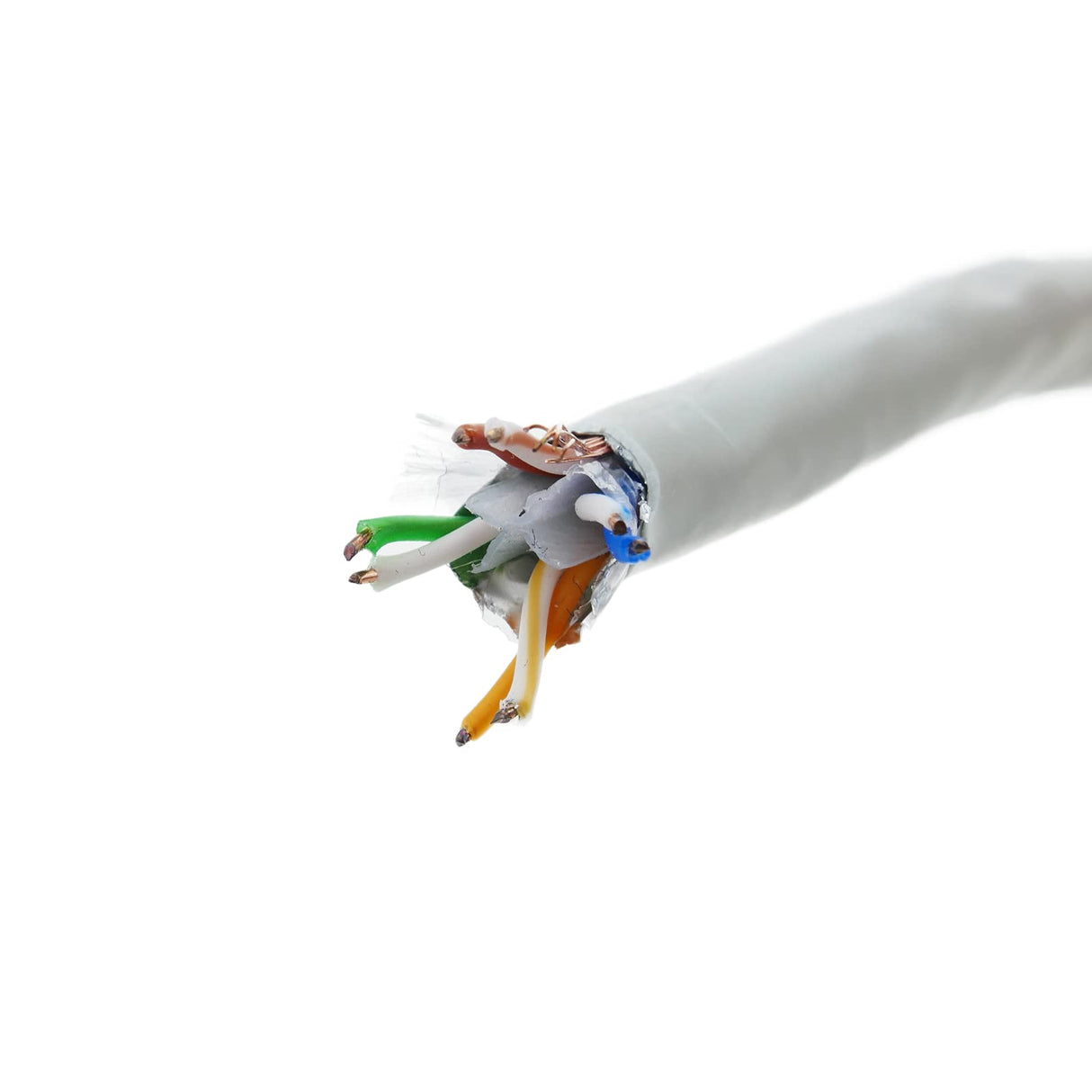 BeMatik - Bobina de Cable FTP Cat.6A 23AWG rígido Gris 305m