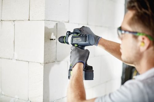 Festool 574702 - Taladro atornillador de percusión de batería QUADRIVE, PDC 18/4 Li 5.2-Plus