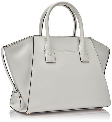 Michael Kors Avril LG Tz Satchel, Bolso Women's, Optic White, One Size