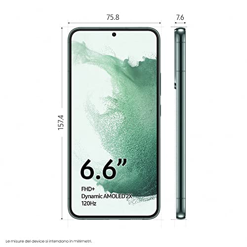 SAMSUNG SM-S906B Galaxy S22 Plus 8+128GB 6.6" 5G Green DS ITA