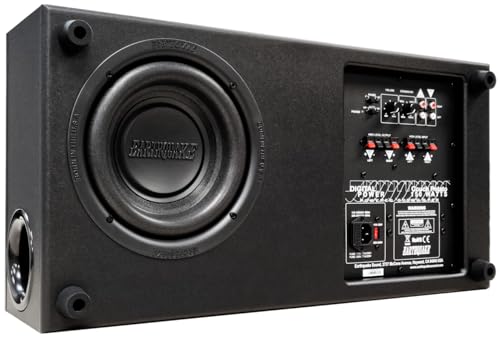 Earthquake Sound SleekWave CP8 - Subwoofer de 300 W, negro
