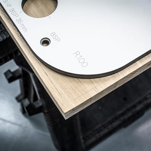 Trend Professional Jig Multi-Material para Encimeras de Cocina, para Juntas de Inglete Mason, Hasta 700mm, Alineación de Borde Frontal, KWJ700/PRO