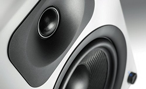 Wavemaster Two Pro - Altavoces de estantería (110 W) con Bluetooth, Color Blanco Suave