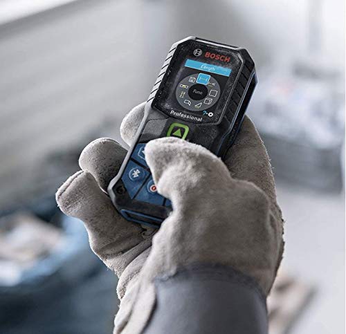 Bosch Professional medidor láser GLM 50-27 CG (láser verde, alcance: hasta 50 m, batería LI-Ion de 3,7 V, cable USB, robusto, IP65, transferencia de datos Bluetooth, correa de sujeción, estuche)