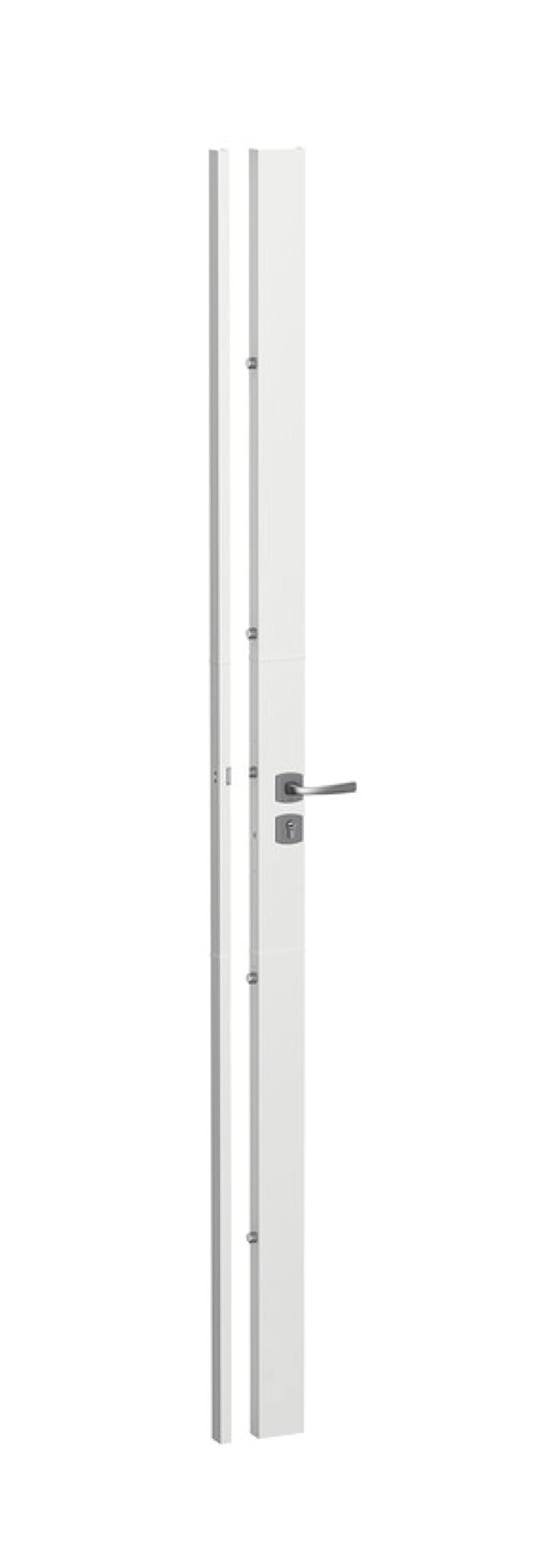 Cerradura protectora de 41 HDI+ 4 puntos GA 65 x 35 tornillos 70 ASSA ABLOY 4 llaves – blanco Muze cromado terciopelo – derecha – 28467000