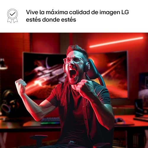 LG 34GS95QE-B - Monitor Gaming Ultragear Curvo, 34", OLED WQHD (3440 x 1440), Curvatura 800R, 240 Hz, 0.03 ms, AMD FreeSync Premium Pro, Acabado Anti-Glare, Negro
