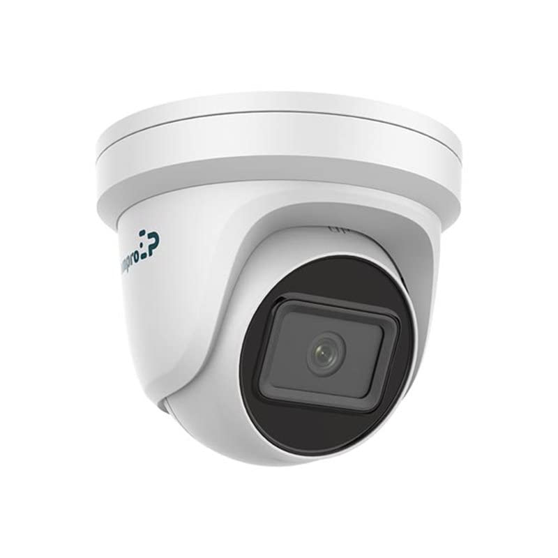 EtiamPro Cámara IP Domo de Red, cámara de vigilancia, 4 MP, Leds IR, visión Nocturna 30 m, Lente varifocal, tecnología WDR, función PoE, App Guarding Vision, para Interiores y Exteriores, Blanca