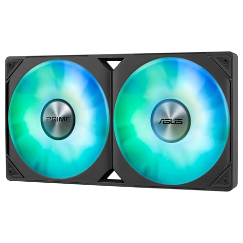 ASUS Prime LC 240 ARGB - Sistema de refrigeración líquida para CPU todo en uno con zona de contacto con la CPU y canales con aletas, bloque de agua con lentes de espejo infinito y ventiladores ARGB
