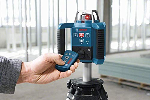 Bosch Professional Nivel láser giratorio GRL 300 HV (haz de luz roja, receptor láser LR 1, alcance hasta 300 m de diámetro, en maletín)