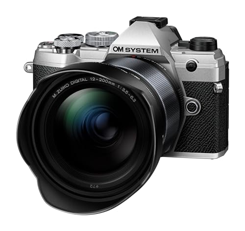 OM SYSTEM Objetivo M.Zuiko Digital ED 12-200 mm F3.5-6.3, Zoom estándar, Adecuado para Todas Las cámaras MFT (Modelos Olympus OM-D & Pen, Serie G de Panasonic), Negro