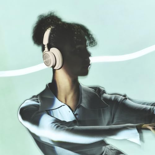 Bang & Olufsen Beoplay HX Auriculares Premium Inalámbricos Bluetooth de Diadema con Cancelación de Ruido, 6 Micrófonos, hasta 40 Horas de Autonomía, Cascos y Estuche Gold Tone