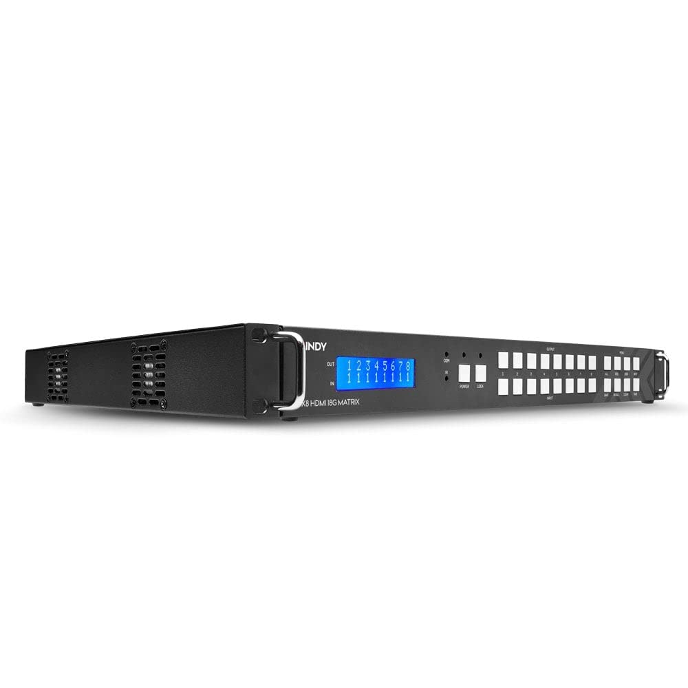 LINDY Matriz de vídeo 8x8 HDMI 18G con Escalador para Pared de Pantalla