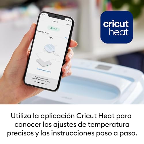 Cricut EasyPress 3 | Placa térmica de 22,5 cm x 22,5 cm | Prensa térmica para camisetas, cojines, bolsas de tela y mucho más | Uso con vinilo termoadhesivo (HTV)