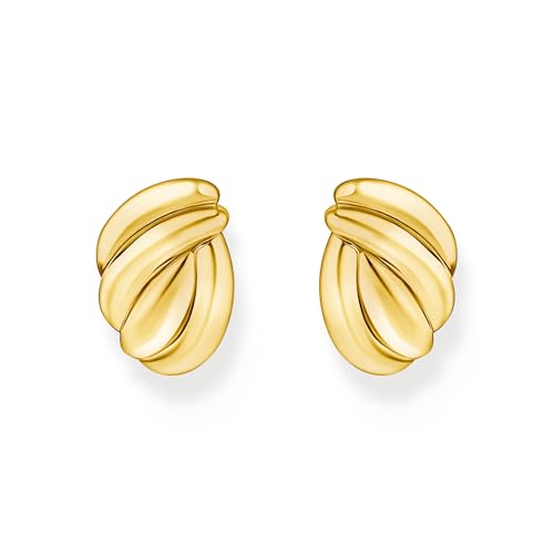 Thomas Sabo Pendientes de tuerca formas orgánicas 18k chapado en oro H2327-413-39