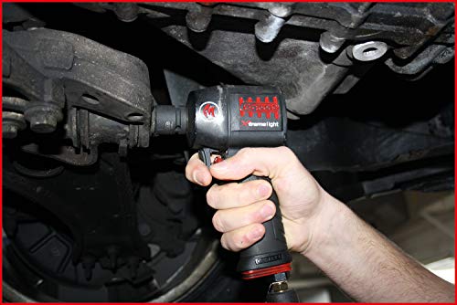 KS Tools 515.1150 1/2" Atornillador de impacto neumático de alta potencia miniMONSTER Xtremelight con 1.390 Nm