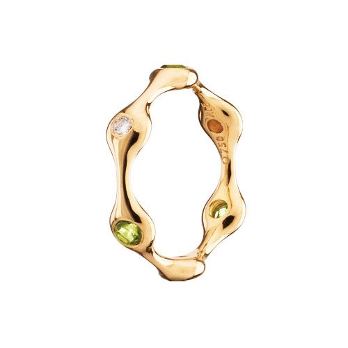 Pandora 970117MX7-60 - Anillo de oro amarillo de 18 quilates, talla 20 (19,1 mm)