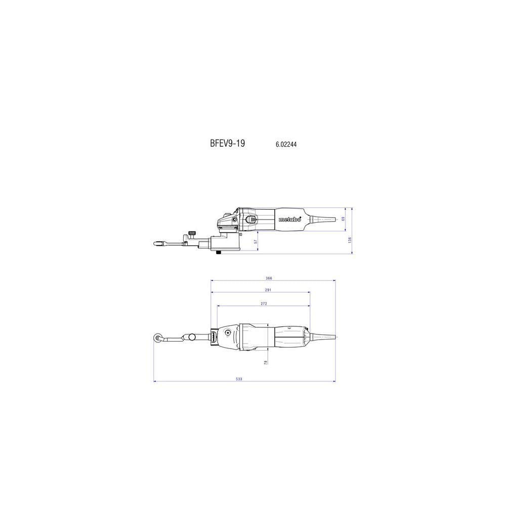 METABO 602244500 - Lijadora de banda en punta especial INOX BFE 9-20 SET 950W