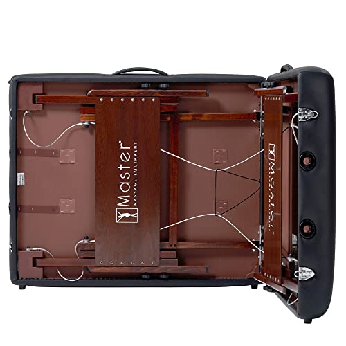Master Massage Banco de Masaje portátil Plegable de Madera con cojín Musical y Altavoz, 76 cm