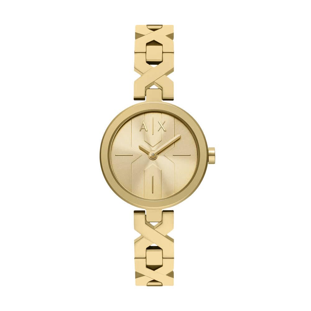 Armani Exchange Reloj Mujer, Movimiento de Cuarzo Dos Agujas y Caja de 32 mm con Correa de Acero Inoxidable