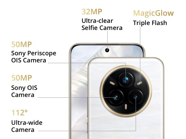 realme 14 Pro+ Smartphone 5g, 8 +256GB, Exclusivo de Amazon,Batería 5260 mAh, Cámara Sony 3X Periscópica con OIS,Diseño Que Cambia de Color con el frío,IP69, Gris(sin Adaptador)