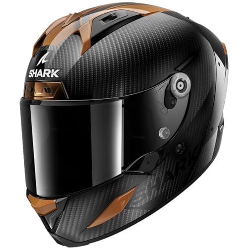 SHARK, Casco Moto Integral AERON CARBON SKIN Cupper Carbon DCD, XS