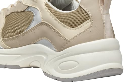 Geox D ZARVIA A, Zapatillas Mujer, Lt Taupe/Papyrus, 37 EU